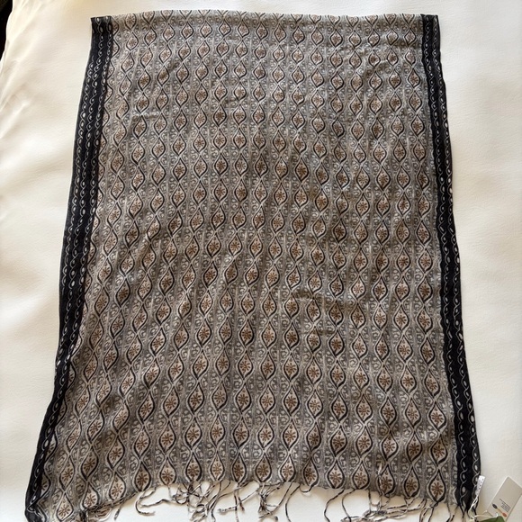 NWT Orvis Scarf Wool Blend Granola Outdoor Lagenlook - Picture 5 of 7